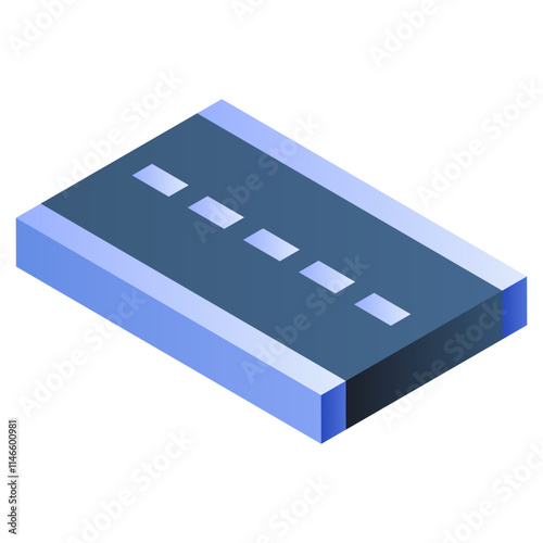 Conceptual flat design icon of road