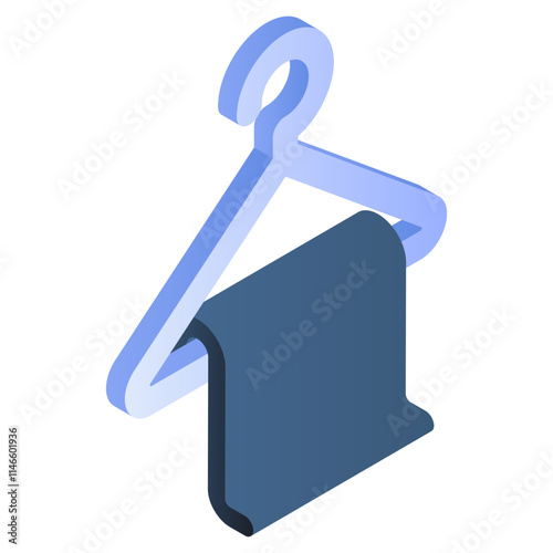 Modern design icon of towel rack