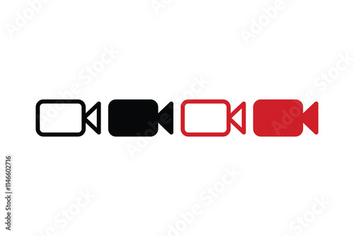 Video icon vector for web and mobile app. video camera sign and symbol. movie sign. cinema. Video icon vector. Video camera vector.