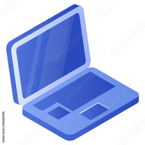 Modern design icon of laptop
