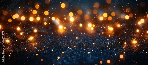 Sparkling glitter with bokeh lights.