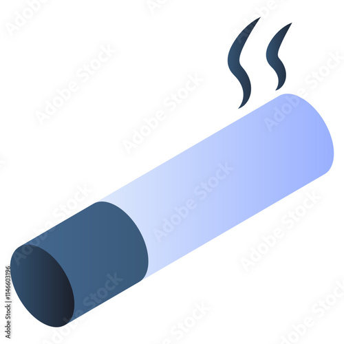 Trendy design icon of cigarette