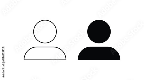 Icon set includes user, person in a simple linear and solid style. People Icon set in trendy flat style isolated on background. Web