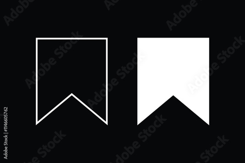 Save icon. Social media icon. Tiktok save icon.