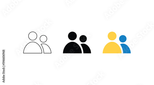 Avatar account icon vector. Default social media profile photo symbol. Default avatar profile icon. User icon. Profile picture icon