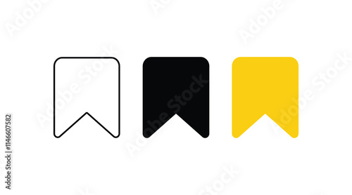 Save icon vector of social media. Tik tok, instagram save icon.Social media flat icon.