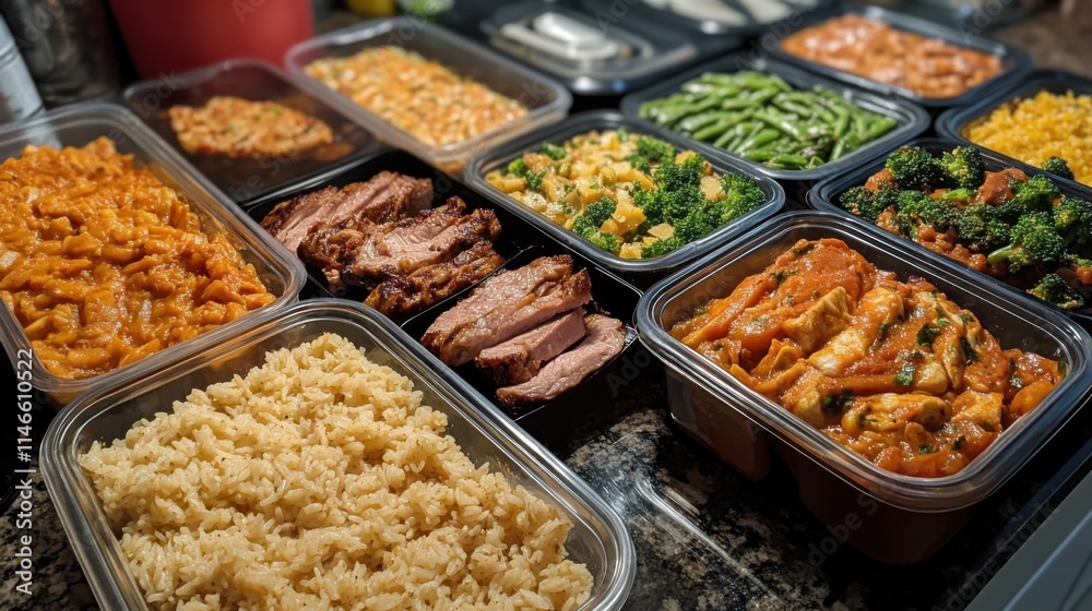 Meal prep saves time during busy weekdays. Meal prep saves time during busy weekdays.