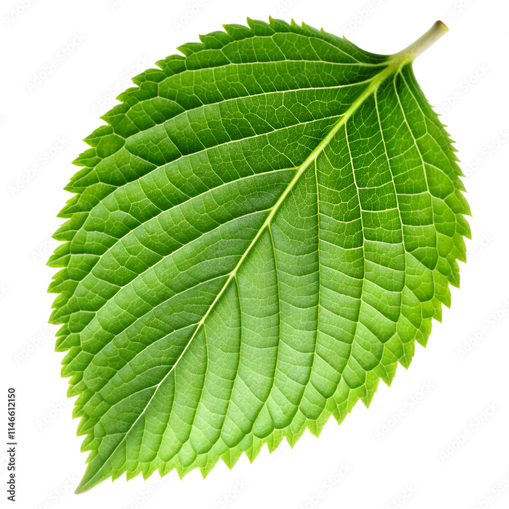 Obraz premium Green leaf on transparent background