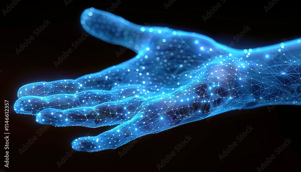 3d rendered illustration of a hand 3d rendered illustration of a hand