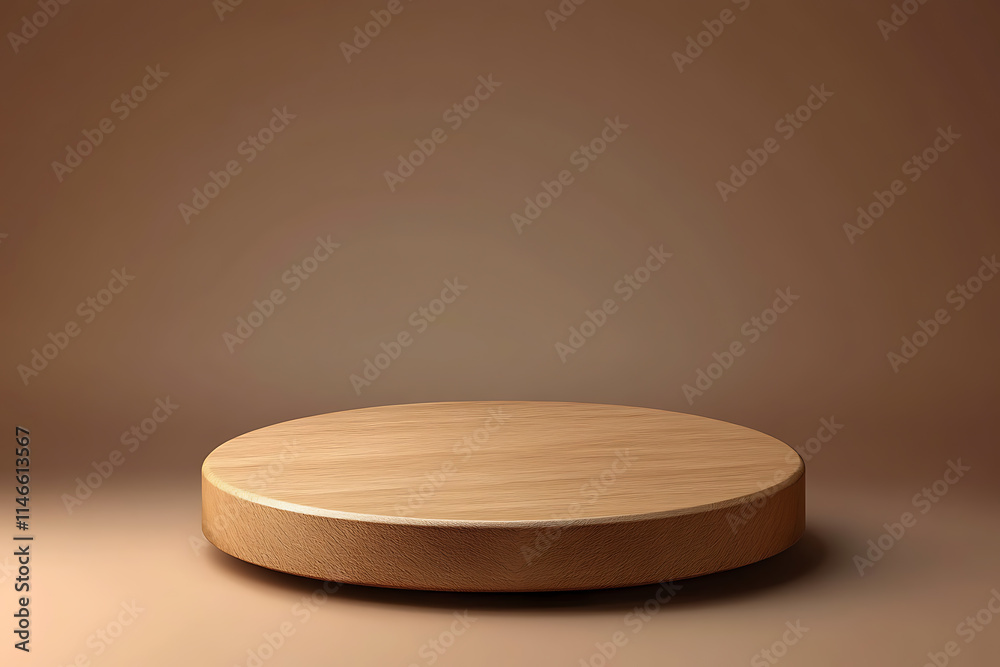 Elegant Wooden Round Display Platform Elegant Wooden Round Display Platform