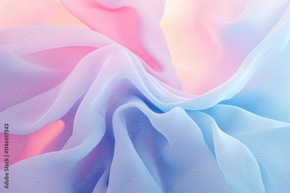 Obraz premium Soft Blue Gradient Abstract Background