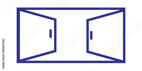 Print exit line icon