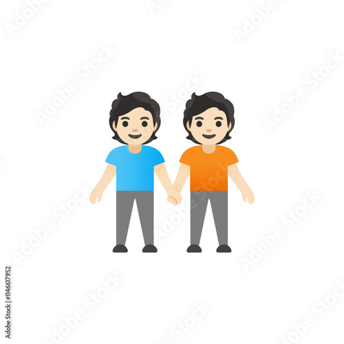 Couple Holding Hands (Men) Emoji
