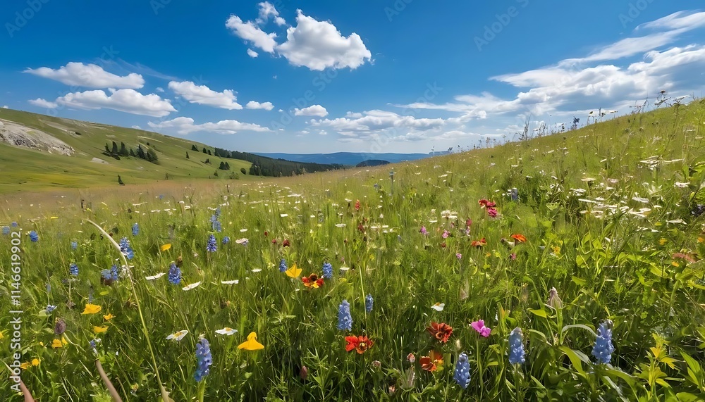 Obraz premium meadow with wildflowers
