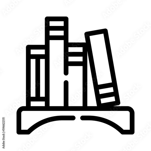 bookshelf line icon