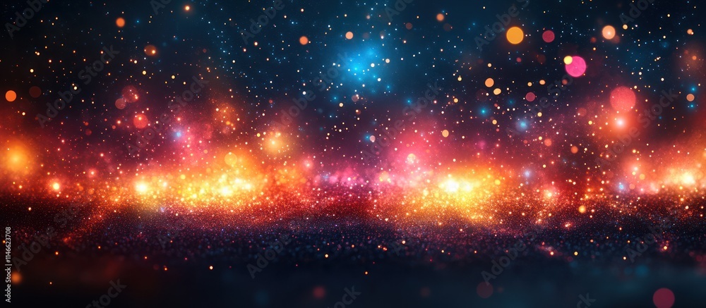 Vibrant colorful bokeh lights and sparkles. Vibrant colorful bokeh lights and sparkles.