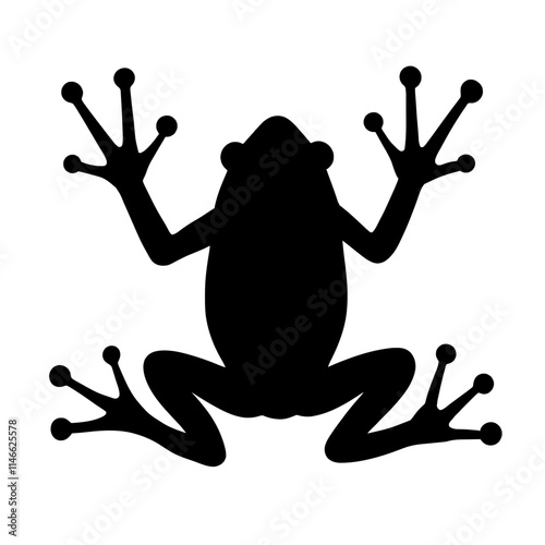 Frog Hieroglyph Symbol Illustration