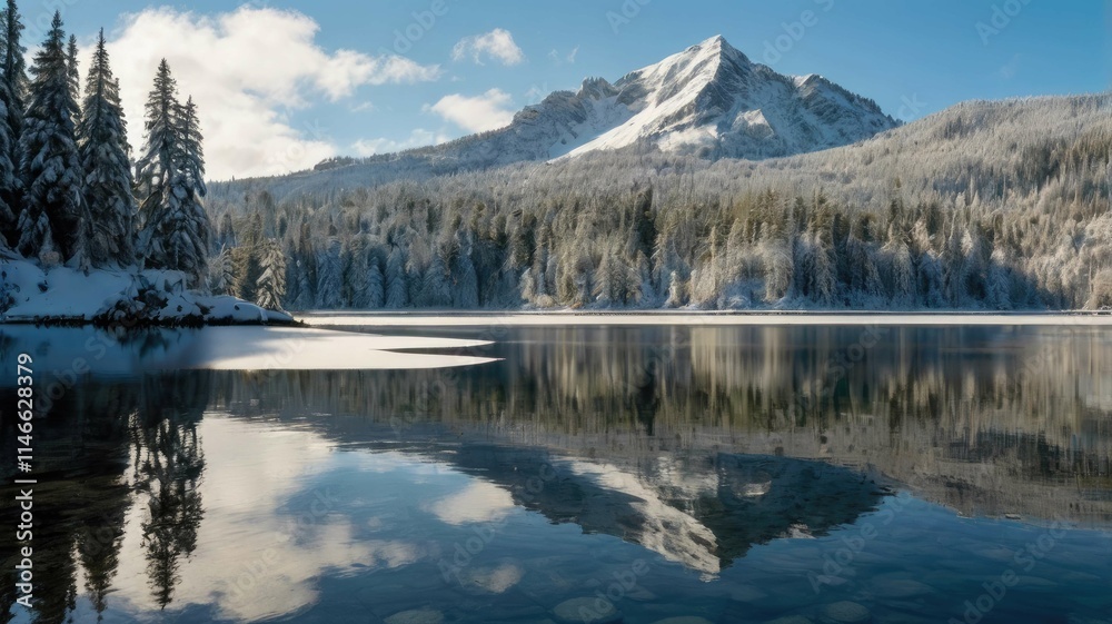 Winter magic: snowy landscapes, mountains, forests, frozen lakes, and cozy cabins — a fairytale of nature in every moment Winter magic: snowy landscapes, mountains, forests, frozen lakes, and cozy cabins — a fairytale of nature in every moment