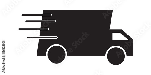 Print fast delevery icon desig for bussiness finance orange