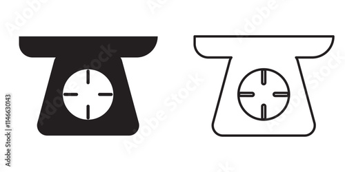 Scale libra icon collection. Judgement justice scale symbol. Law judgment punishment icon