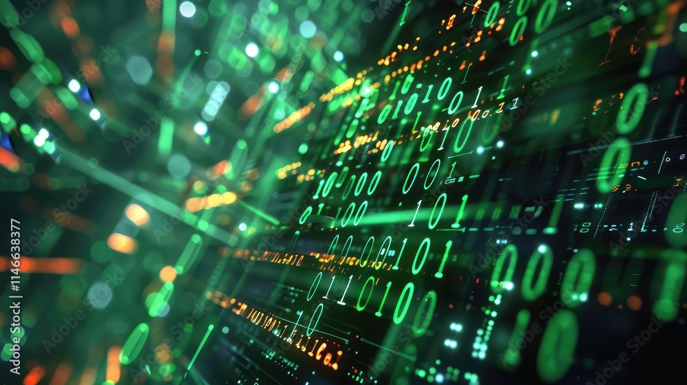 Futuristic Digital Code Matrix Futuristic Digital Code Matrix