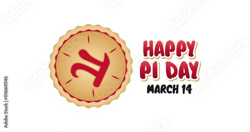 happy pie day motion video, ideal for happy pie day celebration