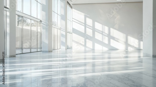 Wallpaper Mural An open, airy space with smooth white walls and large windows letting in natural light Torontodigital.ca