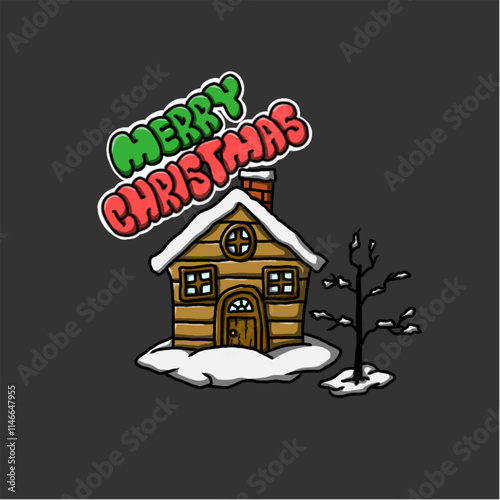 Christmas warm home.eps