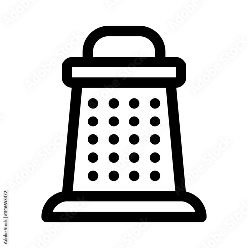 grater line icon
