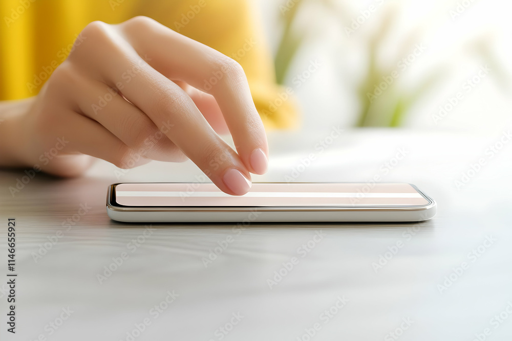 Smartphone Touchscreen Realistic Image Smartphone Touchscreen Realistic Image