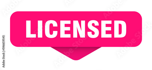 LICENSE banner, button, sign on transparent backgroundps