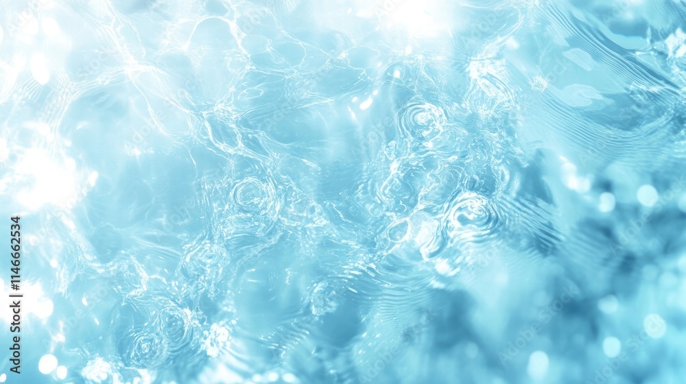 Obraz premium clear blue water texture background