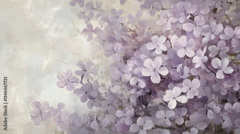 Fototapeta premium lavender dreams: a soft and dreamy floral painting