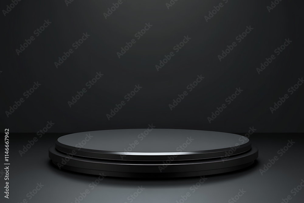 Modern Black Product Display Platform Modern Black Product Display Platform