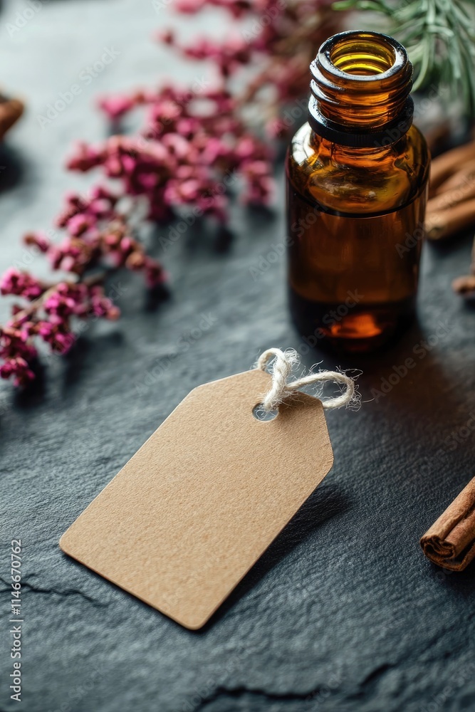 Flower and herbal extract in a bottle. Selective focus. Flower and herbal extract in a bottle. Selective focus.