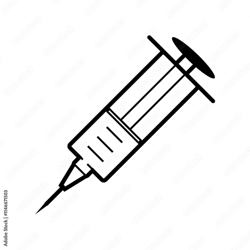 A INJECTION ITEM VECTOR ICON A INJECTION ITEM VECTOR ICON