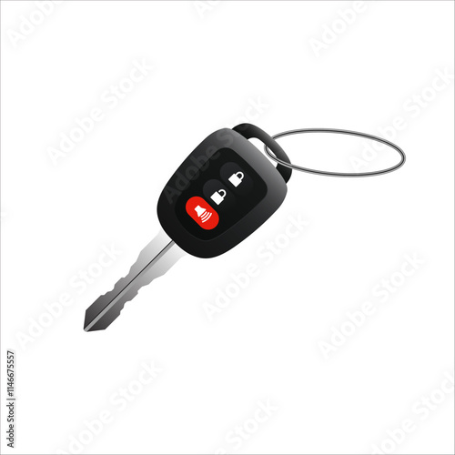 Car key vector. Automotive key vector. Car Key lock vector.