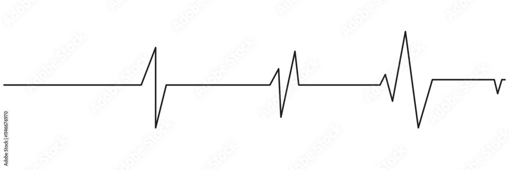 Lifeline icon vector. Heart beats line icon. Cardiogram line icon, sign. Heart pulse silhouette, icon, symbol. Vector illustration. Lifeline icon vector. Heart beats line icon. Cardiogram line icon, sign. Heart pulse silhouette, icon, symbol. Vector illustration.