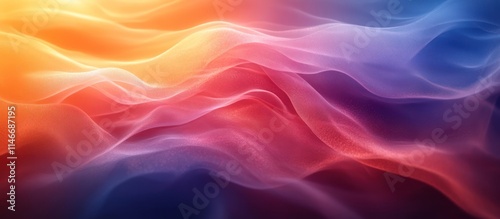 Abstract colorful wavy fabric texture background.