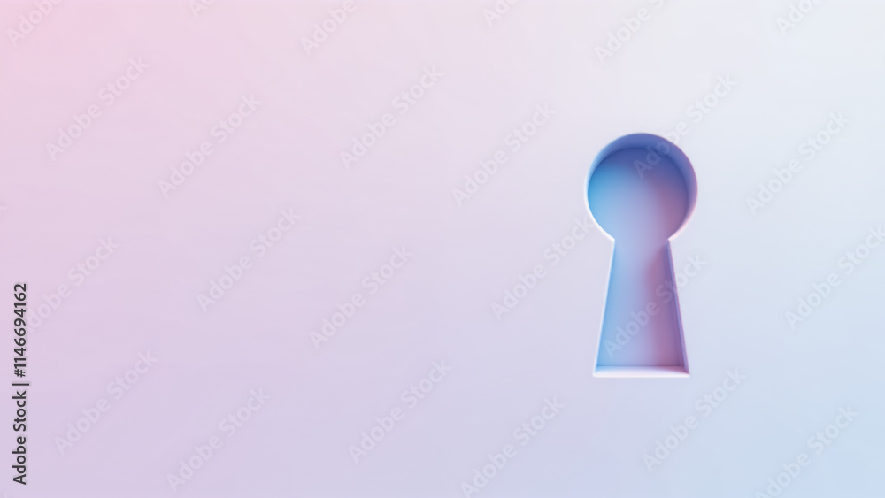 A vibrant keyhole shape with a smooth gradient, ideal for modern design applications. A vibrant keyhole shape with a smooth gradient, ideal for modern design applications.