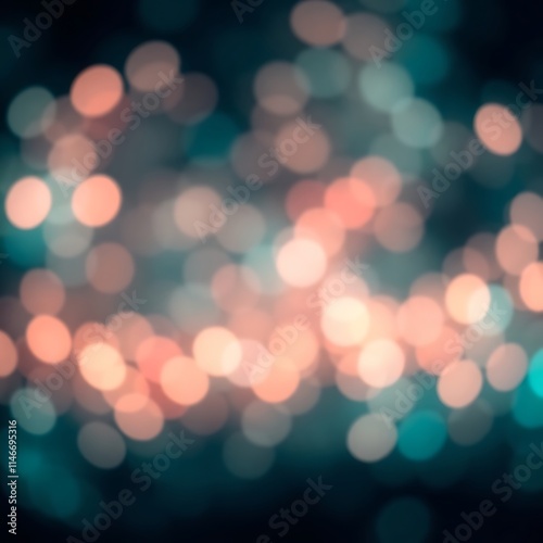 Abstract bokeh background with warm and cool tones.