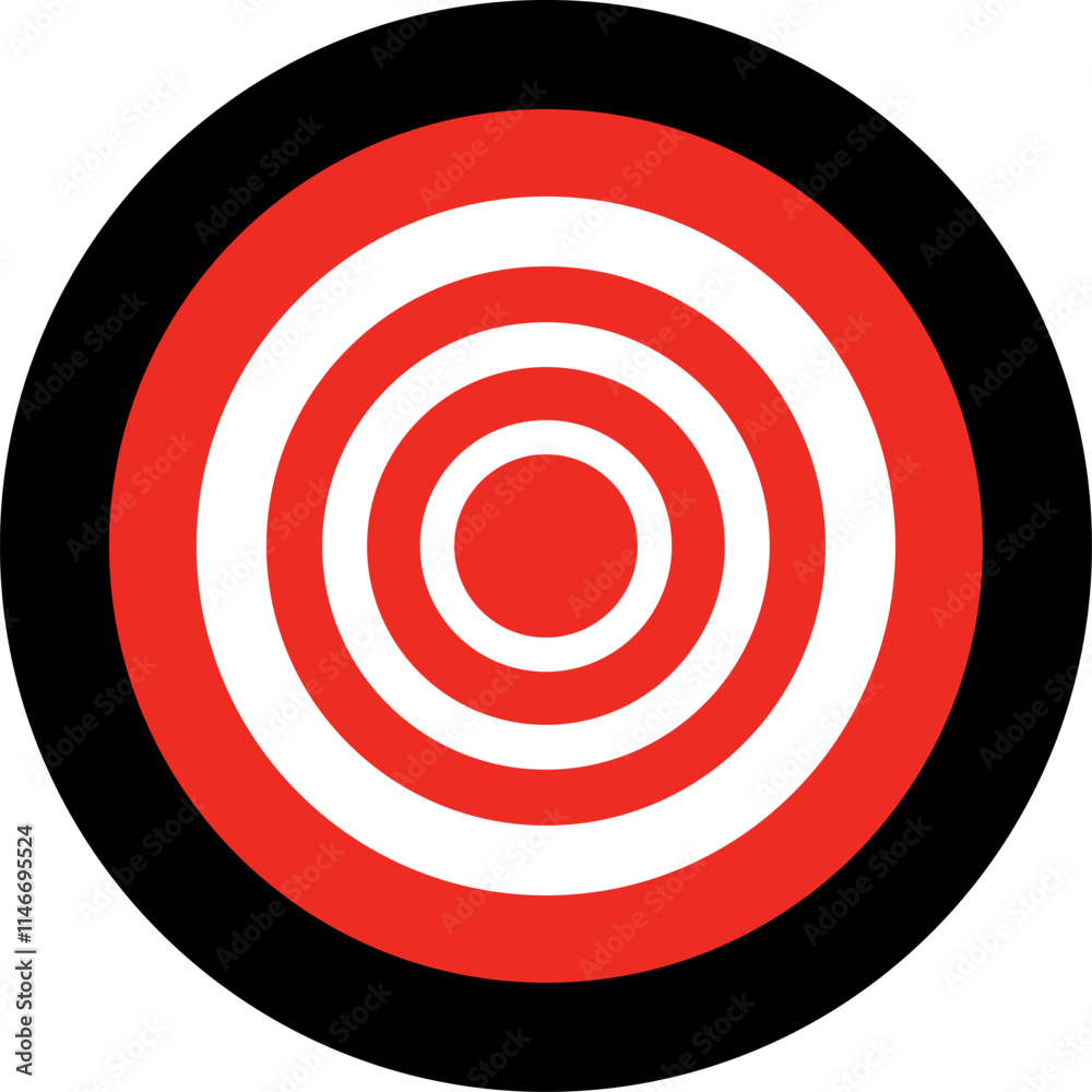 red Objective business target icon red Objective business target icon