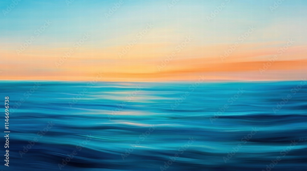 Obraz premium serene sunset ocean