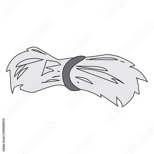 Dry haystacks on white background cartoon icon vector