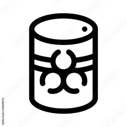 hazardous materials line icon