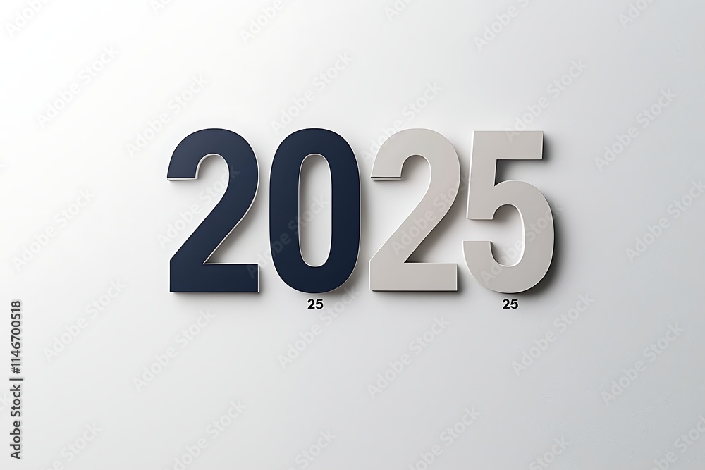 A modern minimalist design with sleek thin sans-serif numbers A modern minimalist design with sleek thin sans-serif numbers