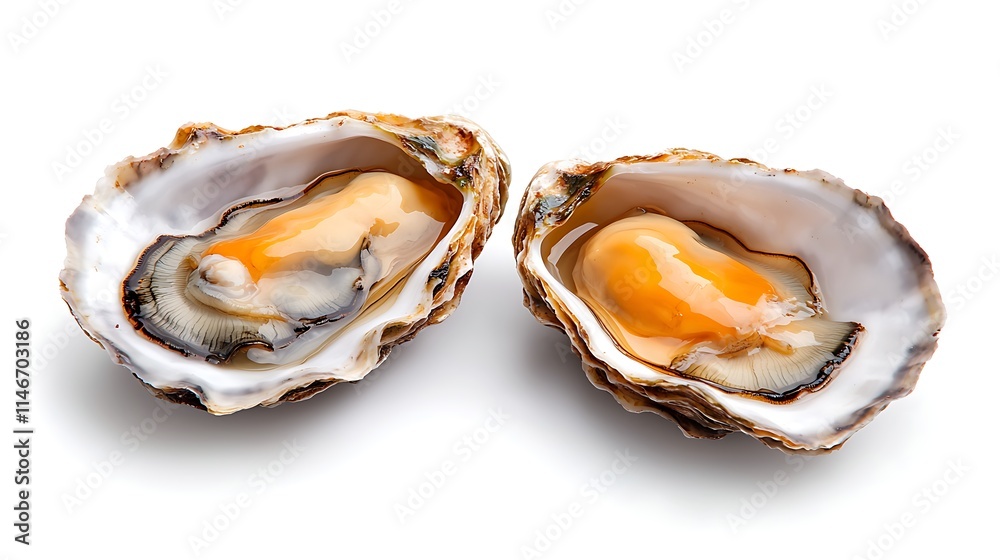 Freshly Opened Oysters Ready to Eat Delicious Seafood Delicacy Freshly Opened Oysters Ready to Eat Delicious Seafood Delicacy