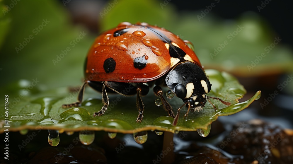 Obraz premium ladybird on a leaf