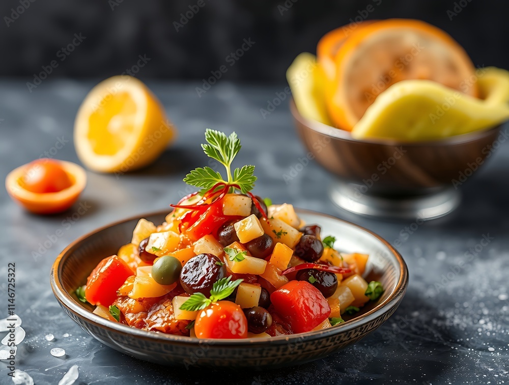 Delicious Mediterranean Vegetable Salad with Olives Delicious Mediterranean Vegetable Salad with Olives
