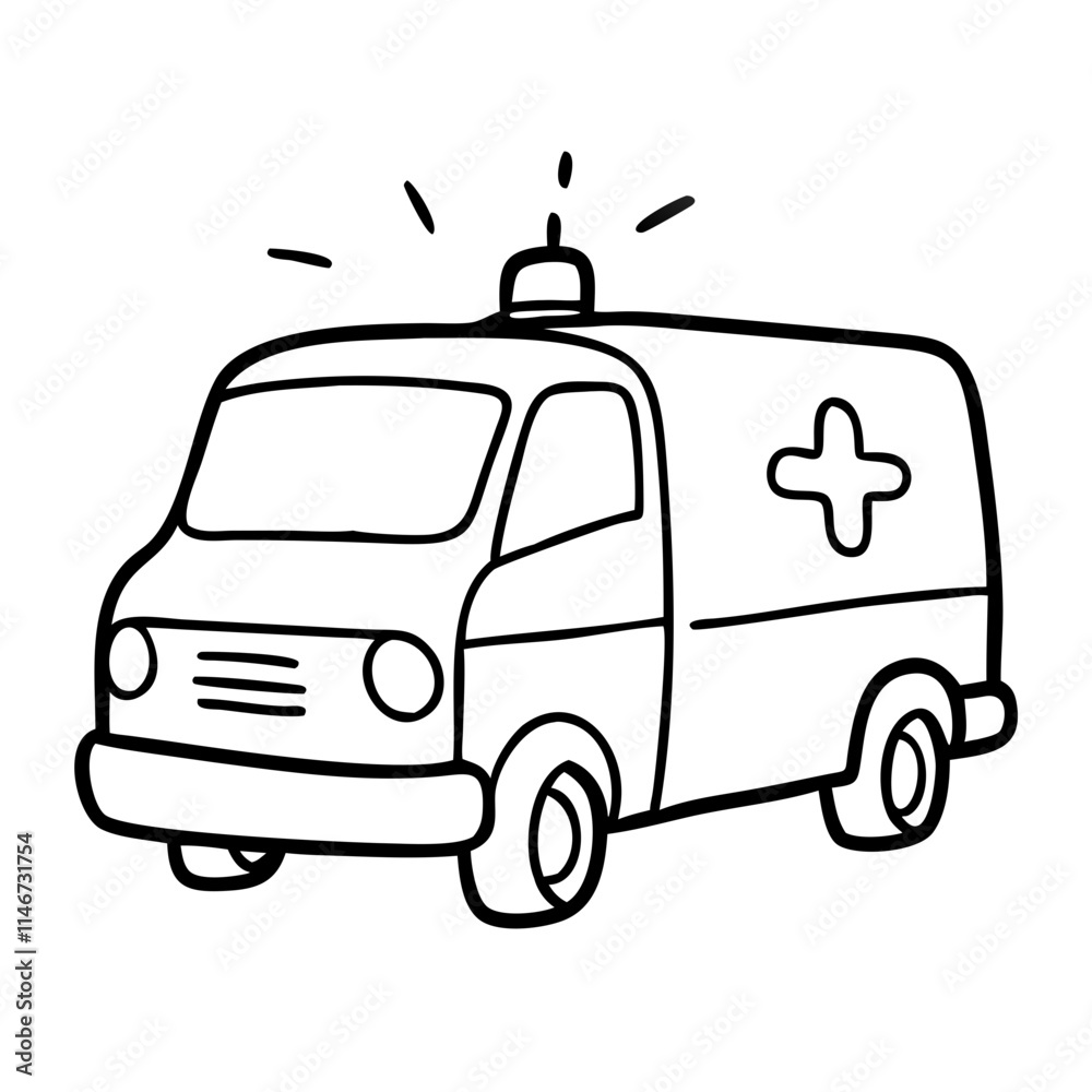  Ambulance Vector Illustration for Healthcare Emergency Concepts